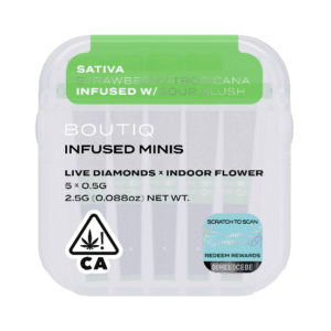Boutiq Pre Rolls | Infused Minis | Strawberry Tropicana x Sour Slush